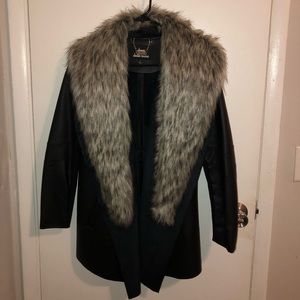 Leather Fur Coat
